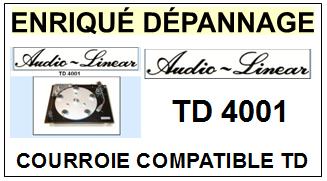 AUDIO LINEAR  TD4001    Courroie Compatible Tourne-disques